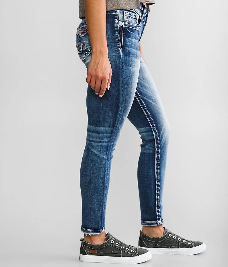 Mid-Rise Ankle Skinny Stretch Jean