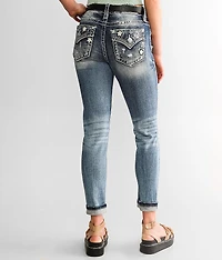 Mid-Rise Ankle Skinny Stretch Jean