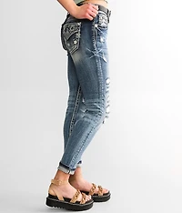 Mid-Rise Ankle Skinny Stretch Jean