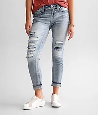 Mid-Rise Ankle Skinny Stretch Jean