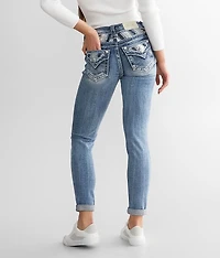 Mid-Rise Ankle Skinny Stretch Jean