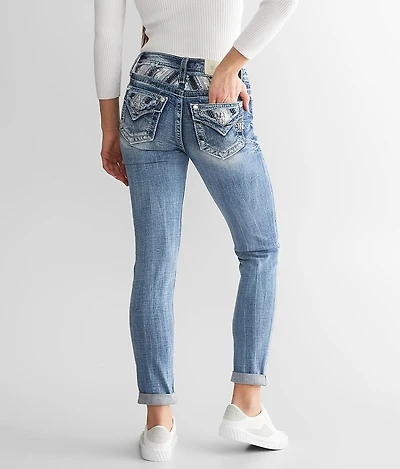 Mid-Rise Ankle Skinny Stretch Jean