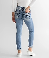 Mid-Rise Ankle Skinny Stretch Jean
