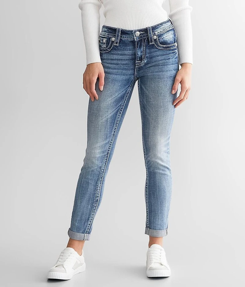 Mid-Rise Ankle Skinny Stretch Jean