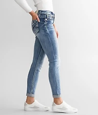 Mid-Rise Ankle Skinny Stretch Jean