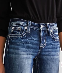 Mid-Rise Straight Stretch Jean