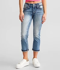 Cuffed Stretch Capri Jean