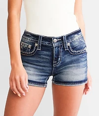 Mid-Rise Stretch Cuffed Short