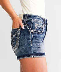 Mid-Rise Stretch Cuffed Short