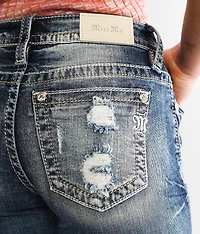 Mid-Rise Straight Stretch Cuffed Jean
