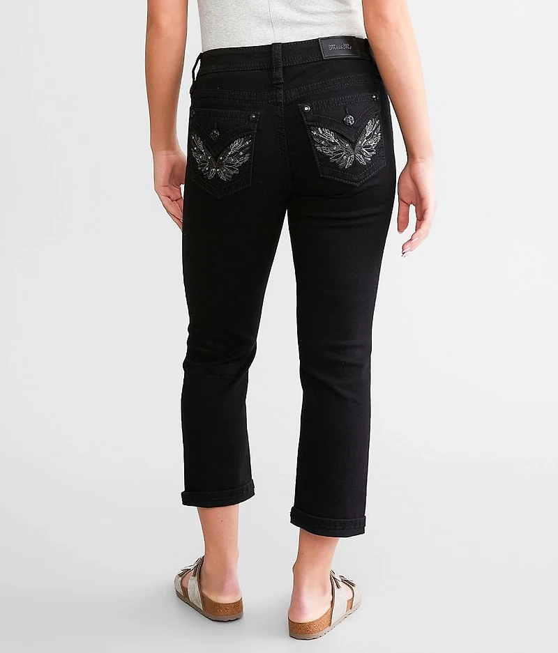 Curvy Cuffed Stretch Capri Jean