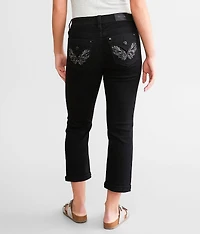 Curvy Cuffed Stretch Capri Jean