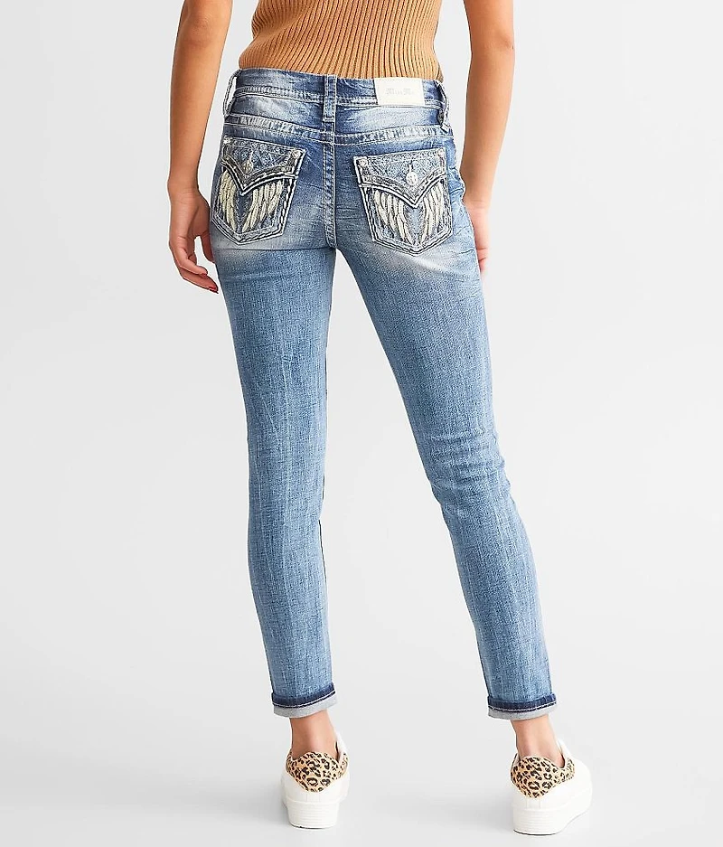 Mid-Rise Ankle Skinny Stretch Jean