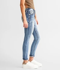 Mid-Rise Ankle Skinny Stretch Jean