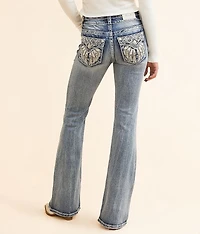 Mid-Rise Flare Stretch Jean