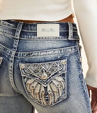 Mid-Rise Flare Stretch Jean