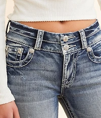 Mid-Rise Flare Stretch Jean