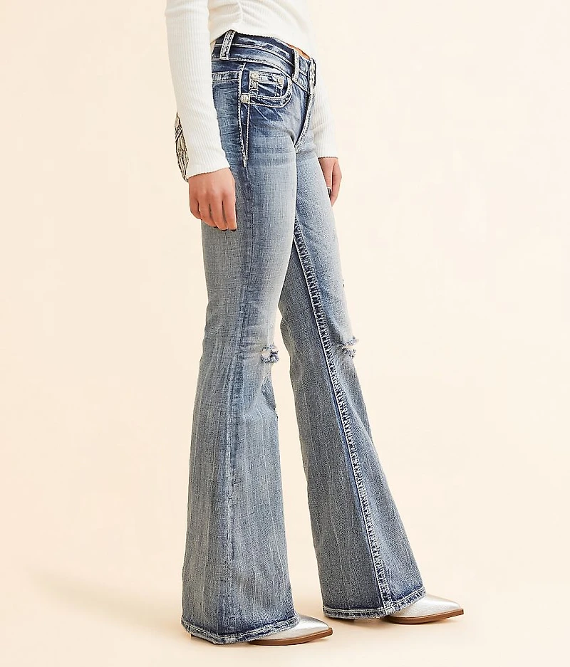 Mid-Rise Flare Stretch Jean