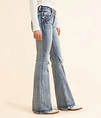 Mid-Rise Flare Stretch Jean