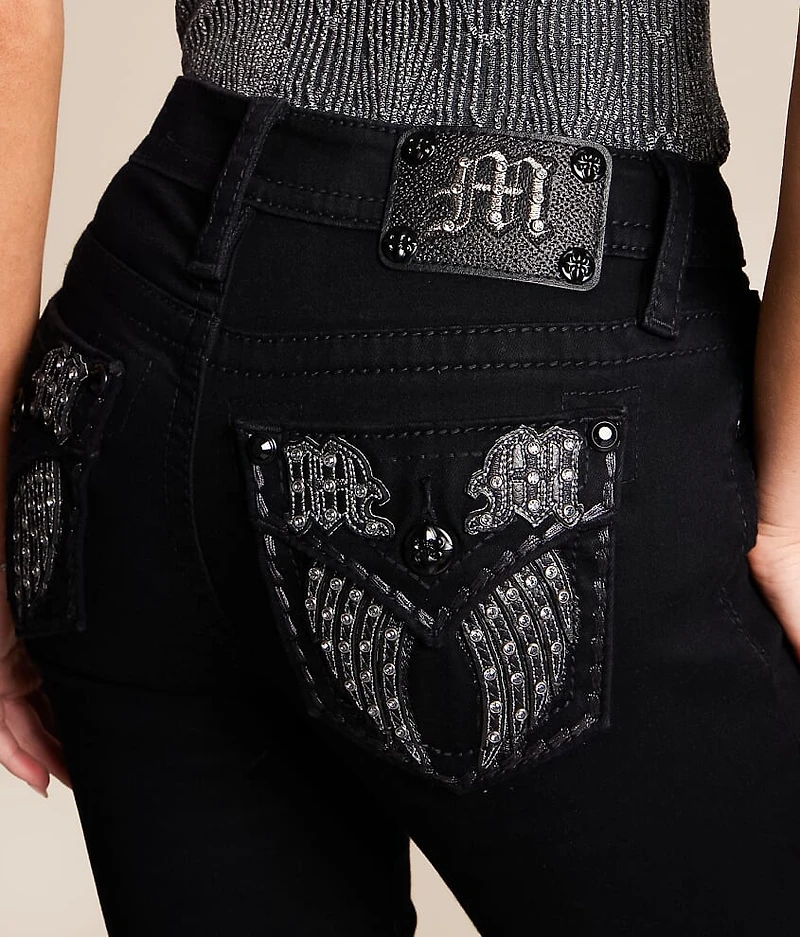 Mid-Rise Capri Stretch Cuffed Jean