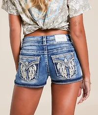 Mid-Rise Stretch Cuffed Short