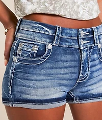 Mid-Rise Stretch Cuffed Short