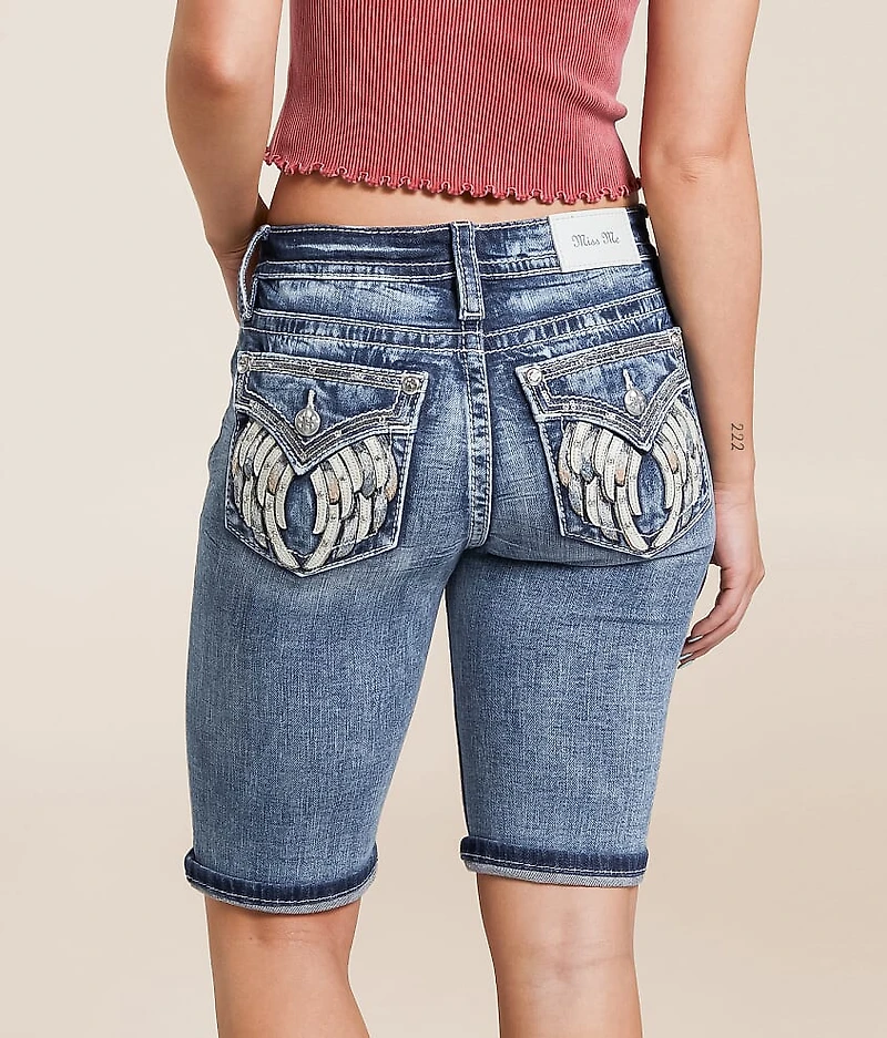 Mid-Rise Bermuda Stretch Short