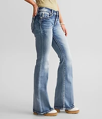 Mid-Rise Flare Stretch Jean