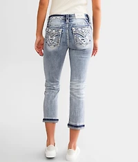 Cuffed Stretch Capri Jean
