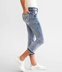 Cuffed Stretch Capri Jean