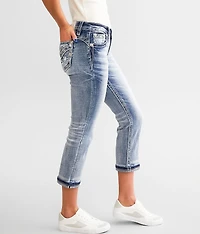 Cuffed Stretch Capri Jean