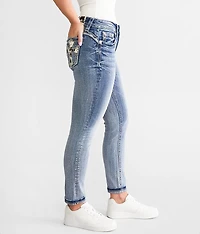 Curvy Mid-Rise Cuffed Ankle Skinny Stretch Jean