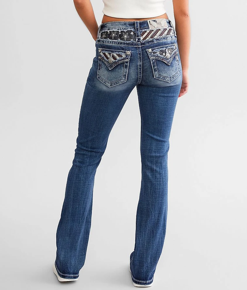 Mid-Rise Tailored Boot Stretch Jean