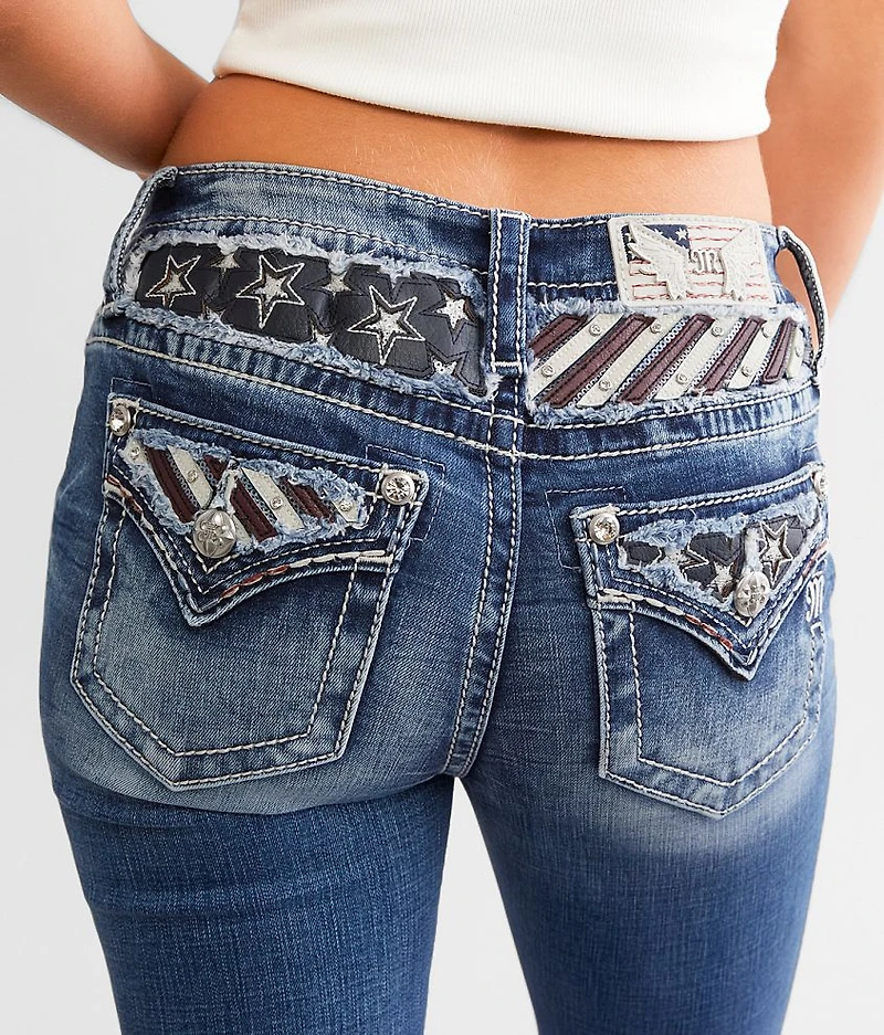 Mid-Rise Tailored Boot Stretch Jean
