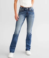 Mid-Rise Tailored Boot Stretch Jean