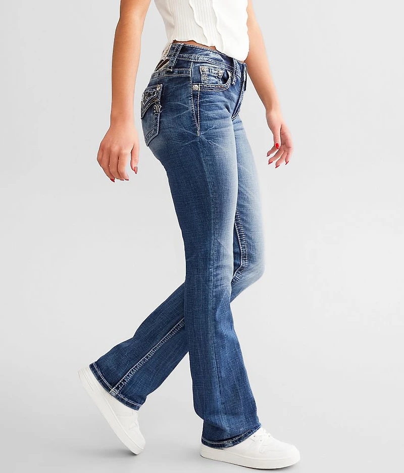 Mid-Rise Tailored Boot Stretch Jean