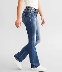 Mid-Rise Tailored Boot Stretch Jean