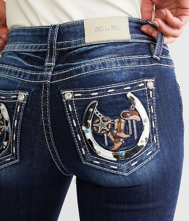 Mid-Rise Straight Stretch Jean