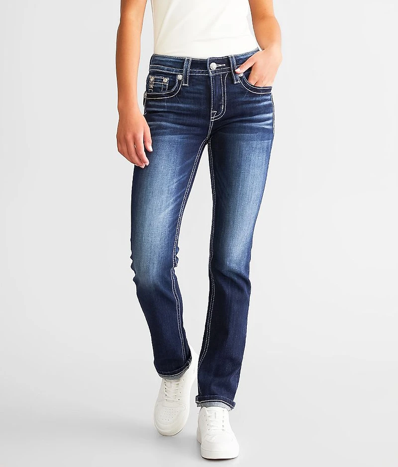 Mid-Rise Straight Stretch Jean