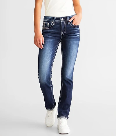 Mid-Rise Straight Stretch Jean