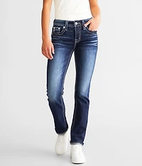 Mid-Rise Straight Stretch Jean
