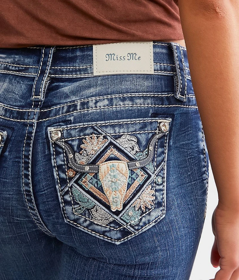 Mid-Rise Flare Stretch Jean