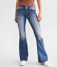 Mid-Rise Flare Stretch Jean