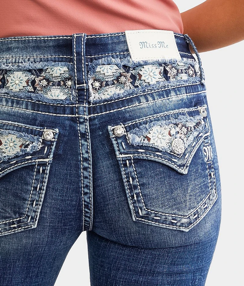 Mid-Rise Ankle Skinny Stretch Jean