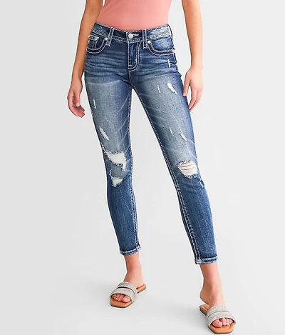 Mid-Rise Ankle Skinny Stretch Jean