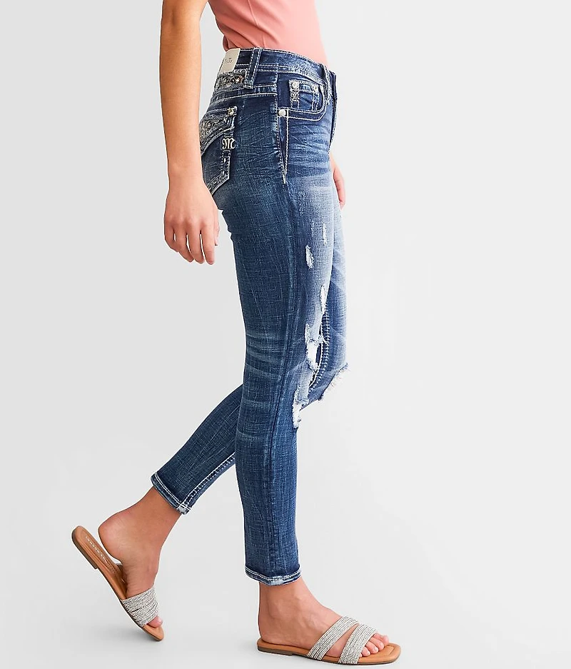 Mid-Rise Ankle Skinny Stretch Jean