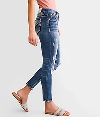 Mid-Rise Ankle Skinny Stretch Jean