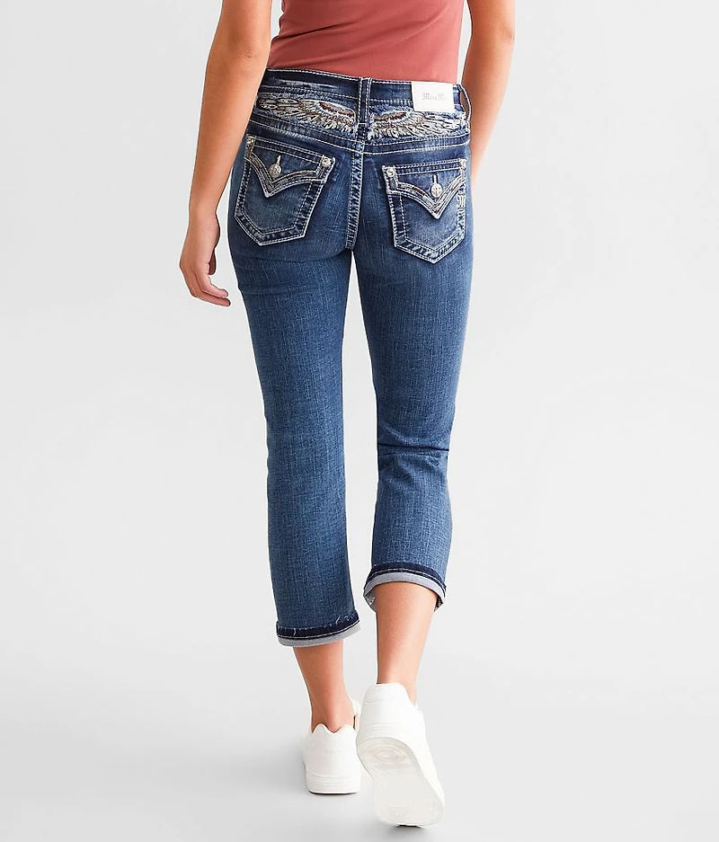 Mid-Rise Stretch Capri Jean