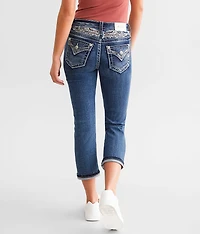 Mid-Rise Stretch Capri Jean