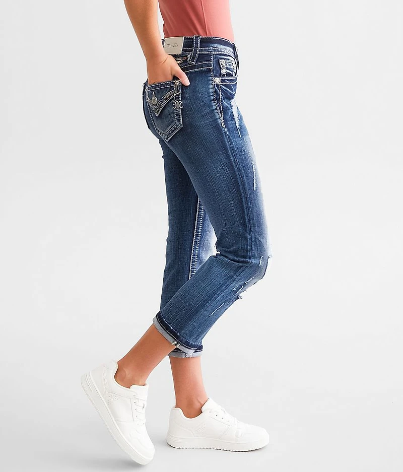 Mid-Rise Stretch Capri Jean